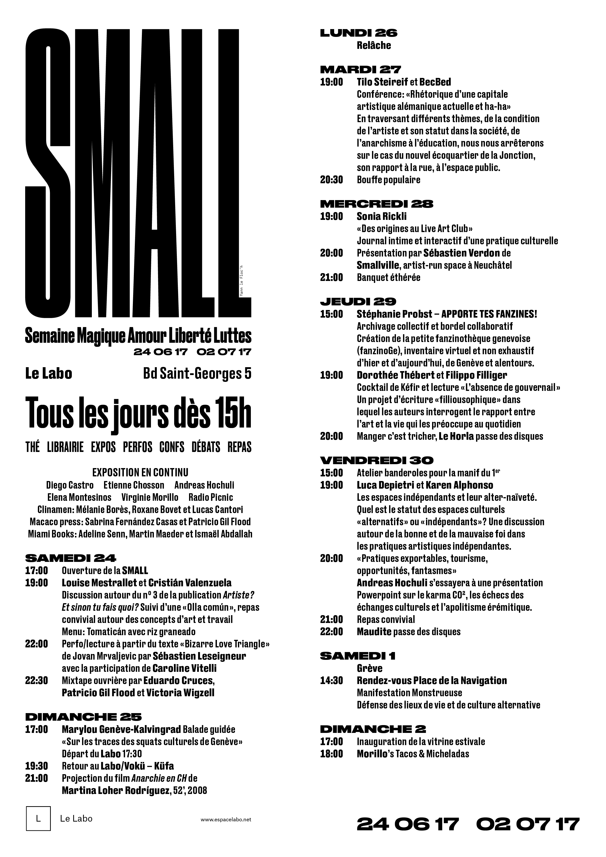 PROG SMALL 03 LR2 Le Labo PROG SMALL 03 LR2 Le Labo