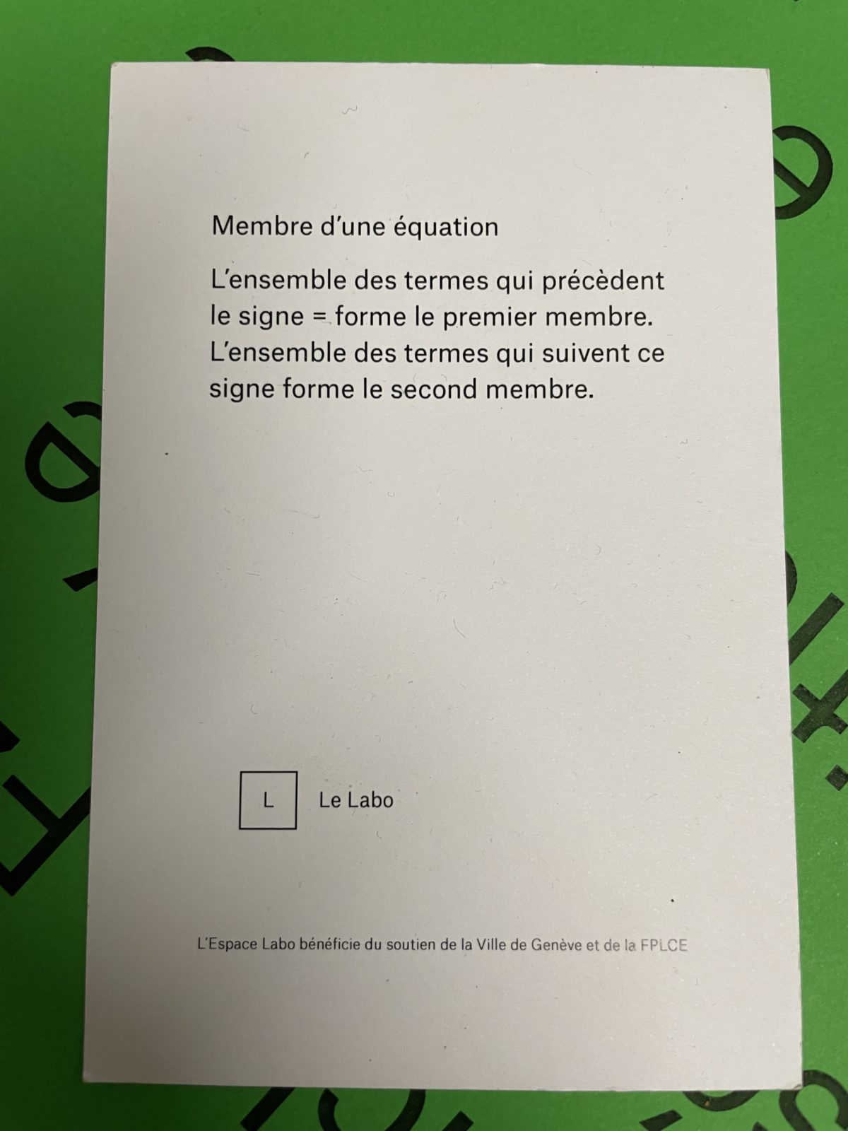 Le Labo need support