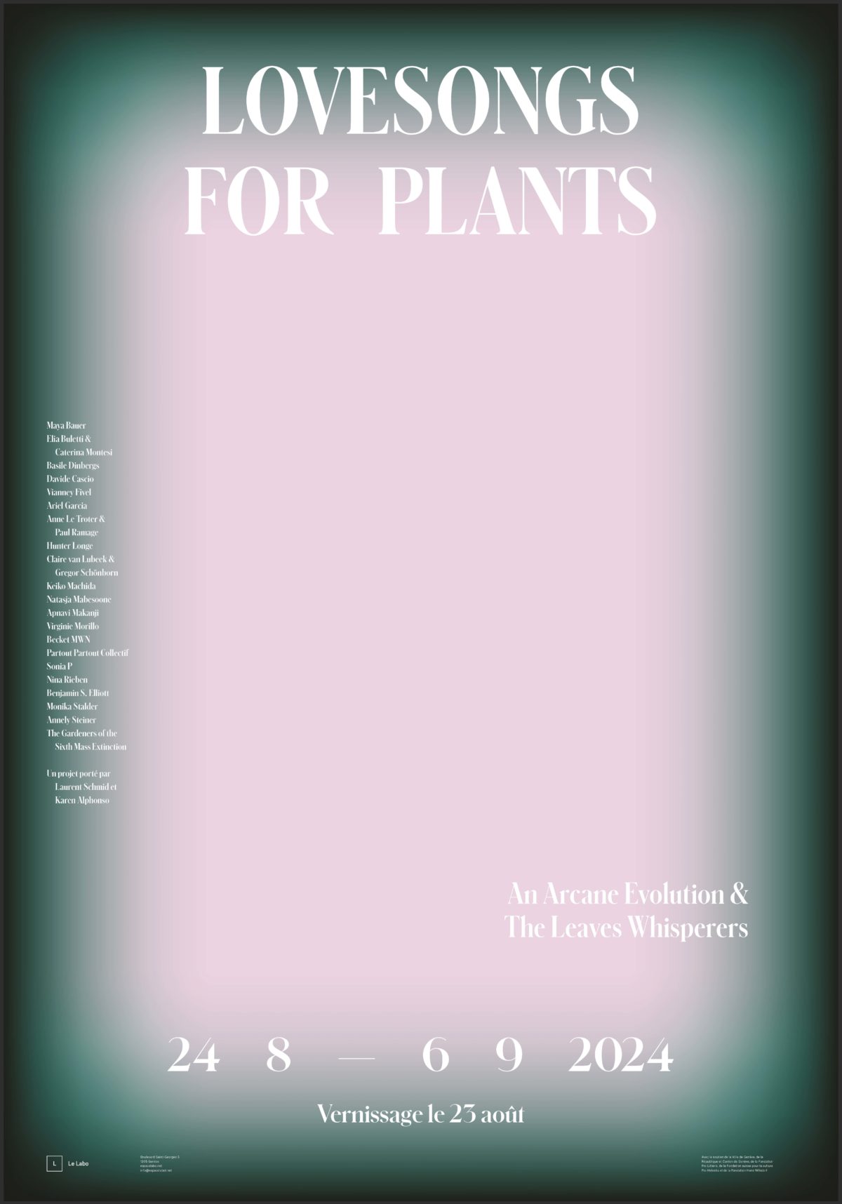 Projet en cours: Lovesongs for Plants: An Arcane Evolution & The Leaves Whisperers